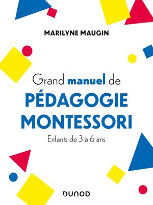 cover image of Grand manuel de pédagogie Montessori